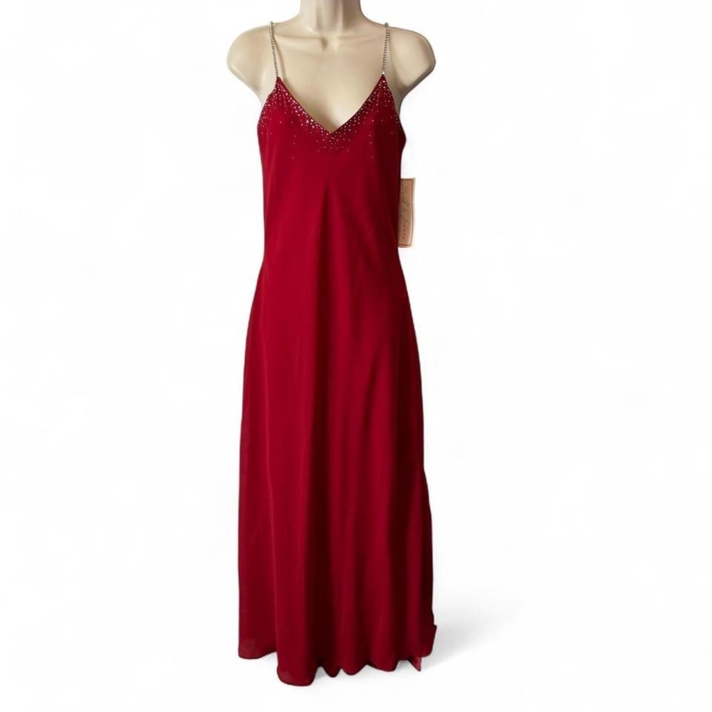 Vintage 90s‎ Dave & Johnny Lipstick Red Gown